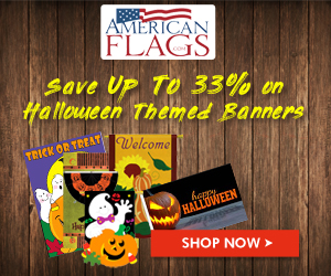 Americanflags.com Save upto 33% on Premium Halloween Banner Ads