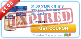 $1.00 off any two (2) Litehouse products